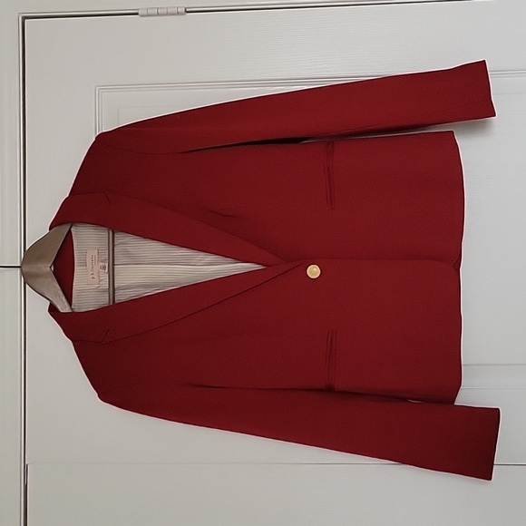 Philosophy Cherry Red Tapered And Lined Blazer - Picture 5 of 8
